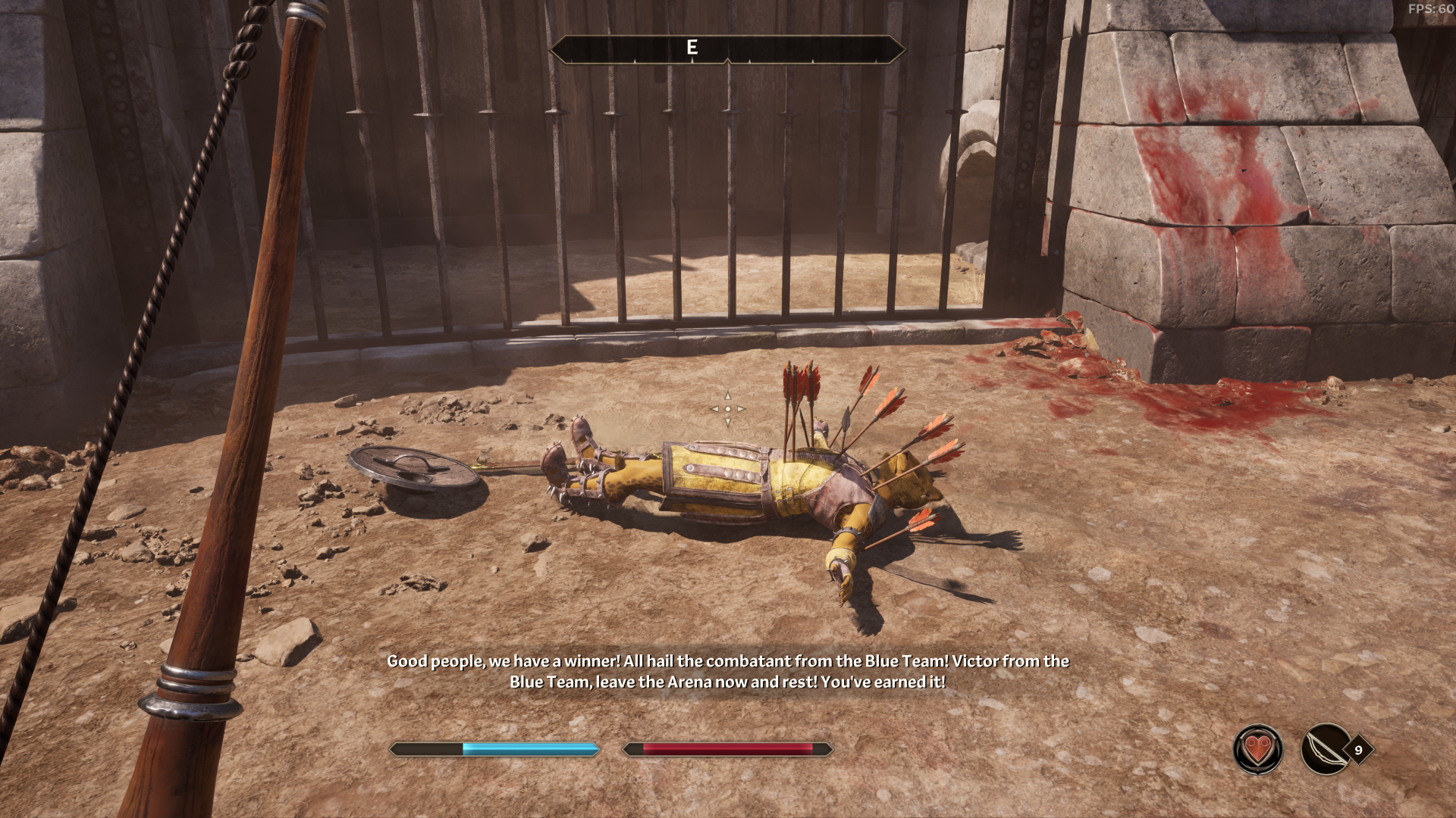 A corpse with dozens of arrows sticking out of it, while the Oblivion protagonist is holding a bow.